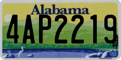 AL license plate 4AP2219