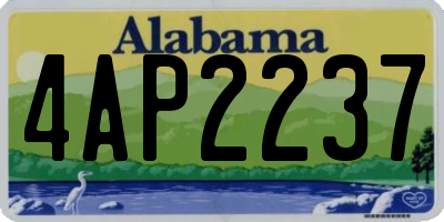 AL license plate 4AP2237