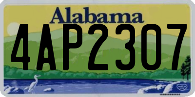 AL license plate 4AP2307