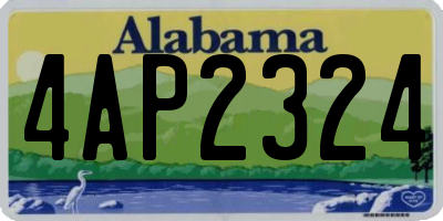 AL license plate 4AP2324