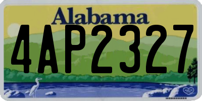 AL license plate 4AP2327