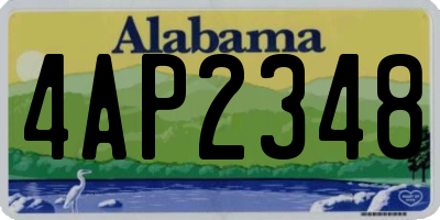 AL license plate 4AP2348