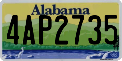 AL license plate 4AP2735