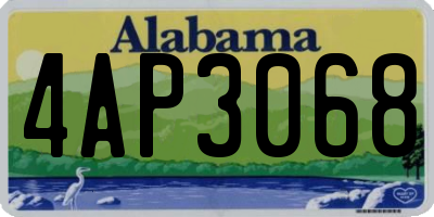 AL license plate 4AP3068