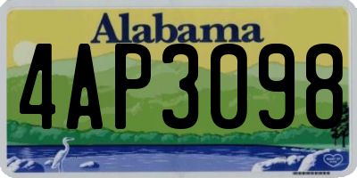 AL license plate 4AP3098
