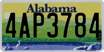 AL license plate 4AP3784