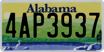 AL license plate 4AP3937