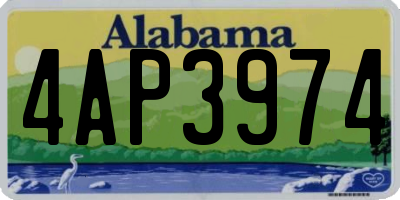 AL license plate 4AP3974