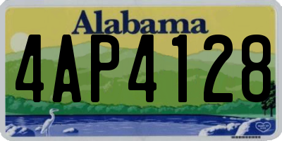 AL license plate 4AP4128