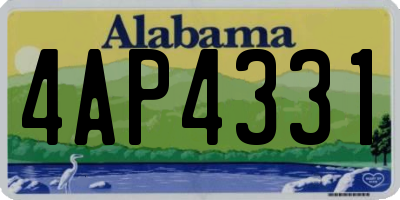 AL license plate 4AP4331