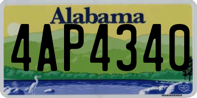 AL license plate 4AP4340