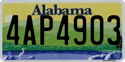 AL license plate 4AP4903