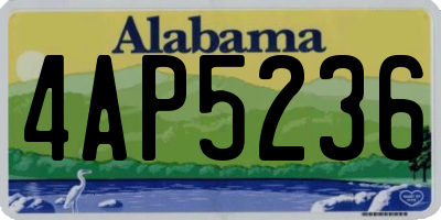AL license plate 4AP5236