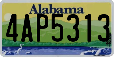 AL license plate 4AP5313