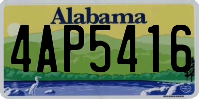 AL license plate 4AP5416