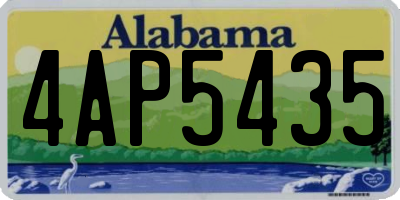 AL license plate 4AP5435