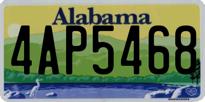 AL license plate 4AP5468