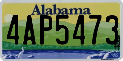 AL license plate 4AP5473