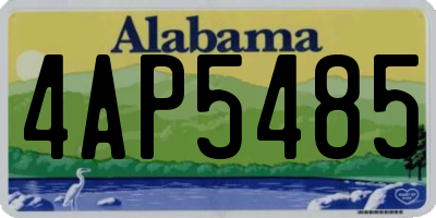 AL license plate 4AP5485