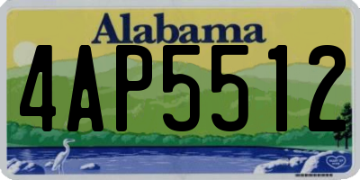 AL license plate 4AP5512