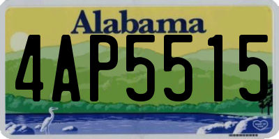 AL license plate 4AP5515