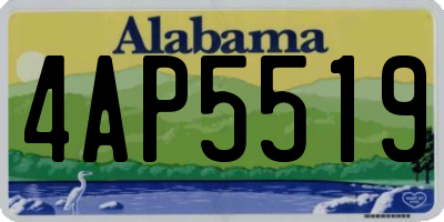 AL license plate 4AP5519
