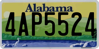 AL license plate 4AP5524