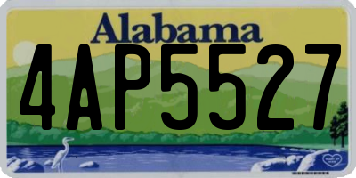 AL license plate 4AP5527