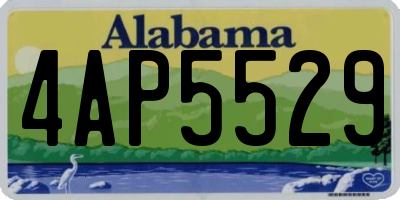 AL license plate 4AP5529
