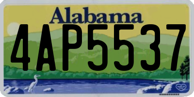 AL license plate 4AP5537