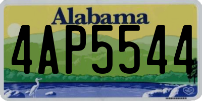 AL license plate 4AP5544
