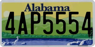 AL license plate 4AP5554