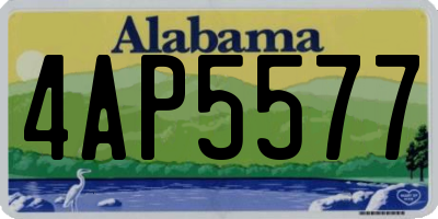 AL license plate 4AP5577