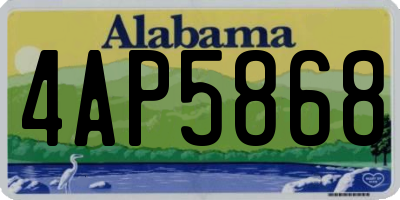 AL license plate 4AP5868