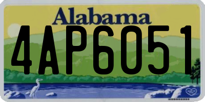 AL license plate 4AP6051