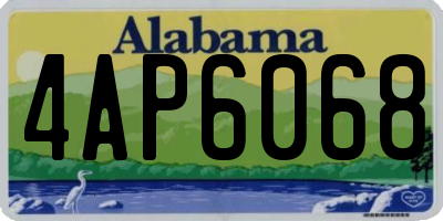 AL license plate 4AP6068