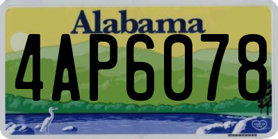 AL license plate 4AP6078