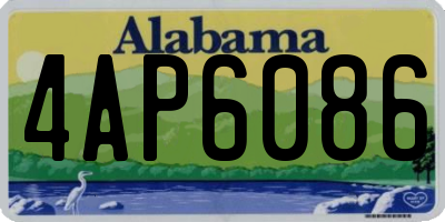 AL license plate 4AP6086