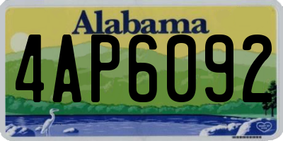 AL license plate 4AP6092