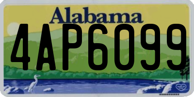 AL license plate 4AP6099