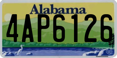 AL license plate 4AP6126