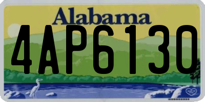 AL license plate 4AP6130