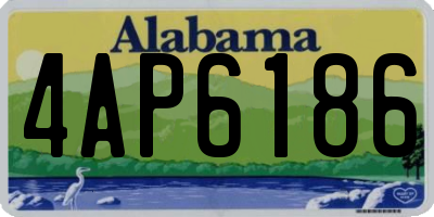 AL license plate 4AP6186
