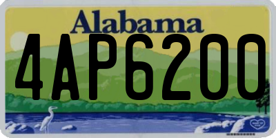 AL license plate 4AP6200