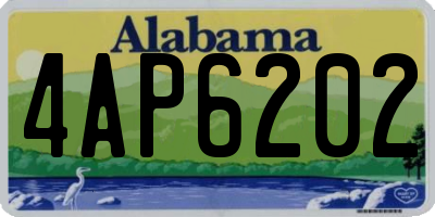AL license plate 4AP6202