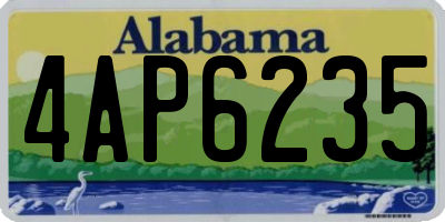 AL license plate 4AP6235