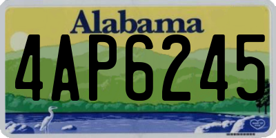 AL license plate 4AP6245