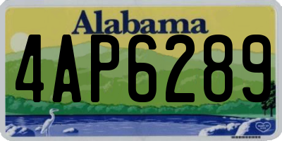 AL license plate 4AP6289