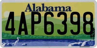 AL license plate 4AP6398
