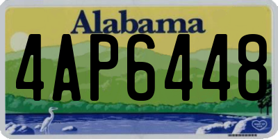 AL license plate 4AP6448